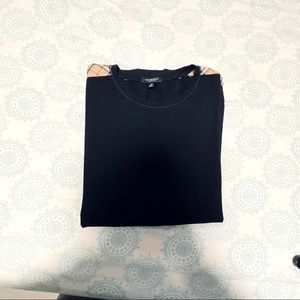 Burberry Cotton T-shirt with monogram Black White ref.918702